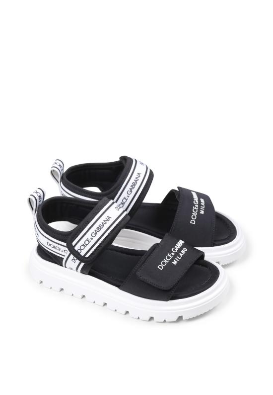 25SS [키즈] 돌체앤가바나 샌들 DA5249 AE928 89690 BLACK - DOLCE & GABBANA