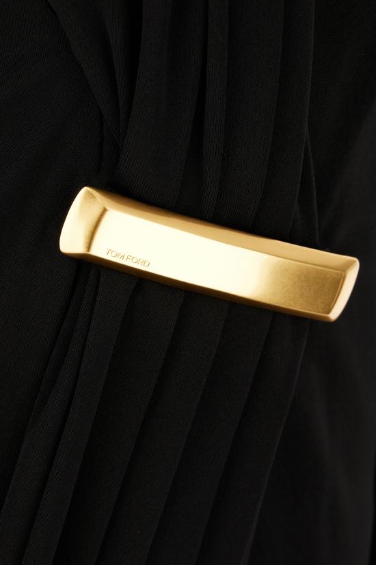 25SS 톰포드 숏 원피스 ABJ835JEX131 LB999 BLACK - TOMFORD