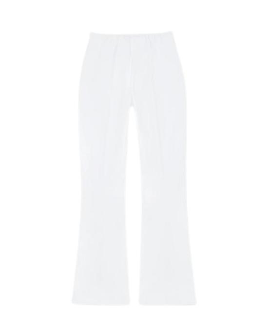  매쉬번 데님 팬츠 페이 플레어 진 화이트