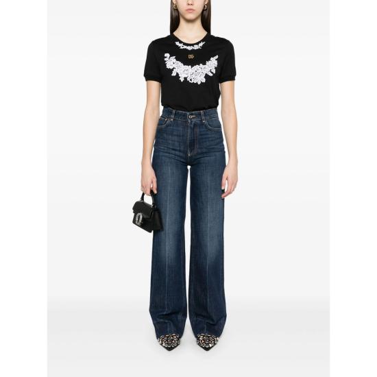 25SS 돌체앤가바나 반팔 티셔츠 F8N08T GDCTJ N0000 BLACK - DOLCE & GABBANA