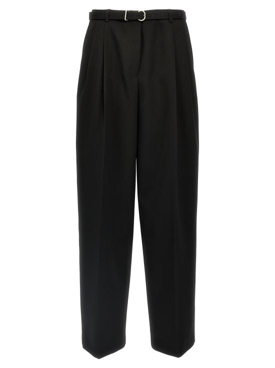 25SS 질샌더 스트레이트 팬츠 J04KA0116J40021001 Black
