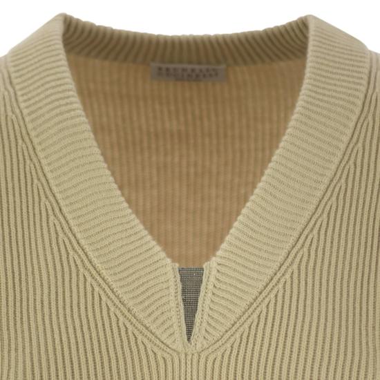 25SS 브루넬로 쿠치넬리 스웨터 M19255002 BUTTER - BRUNELLO CUCINELLI