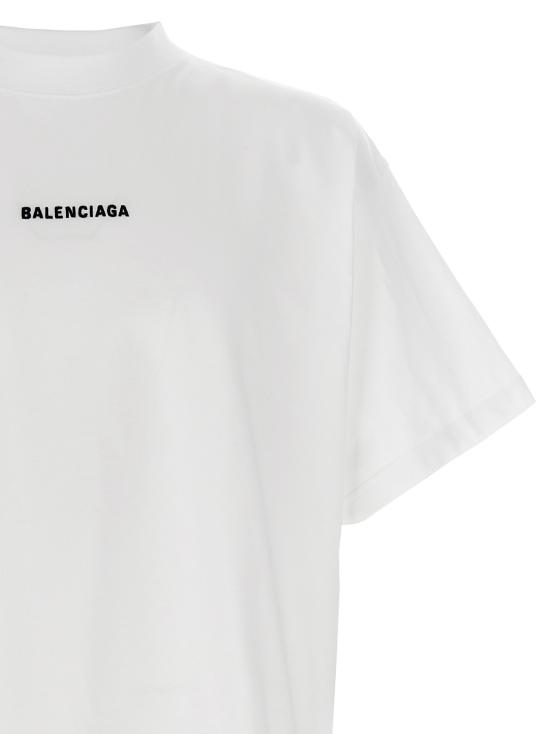 25SS 발렌시아가 반팔 티셔츠 818431TPVK19040 White Black - BALENCIAGA