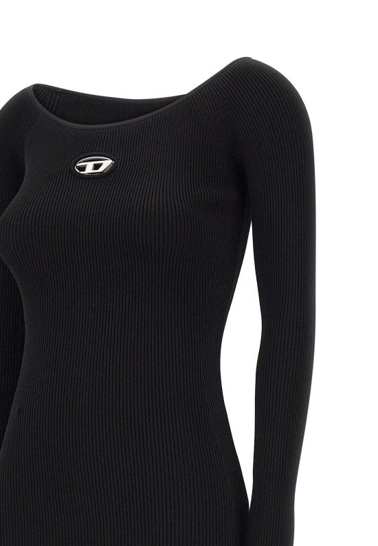 25SS 디젤 M-VERA 엠 베라 오프숄더 숏 원피스  A14188 0DLAX9XX Black - DIESEL