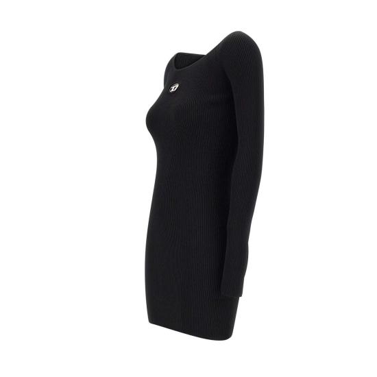 25SS 디젤 M-VERA 엠 베라 오프숄더 숏 원피스  A14188 0DLAX9XX Black - DIESEL