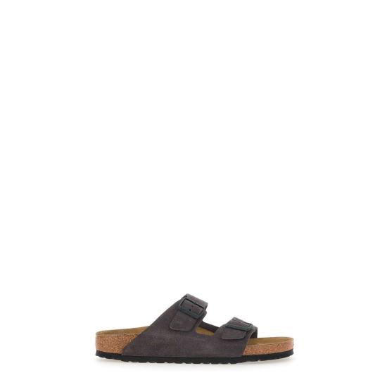  버켄스탁 샌들 1028592 VELVET Grey - BIRKENSTOCK