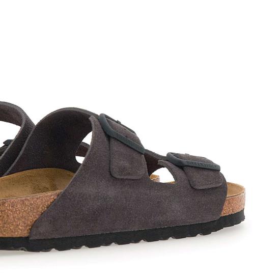 버켄스탁 샌들 1028592 VELVET Grey - BIRKENSTOCK