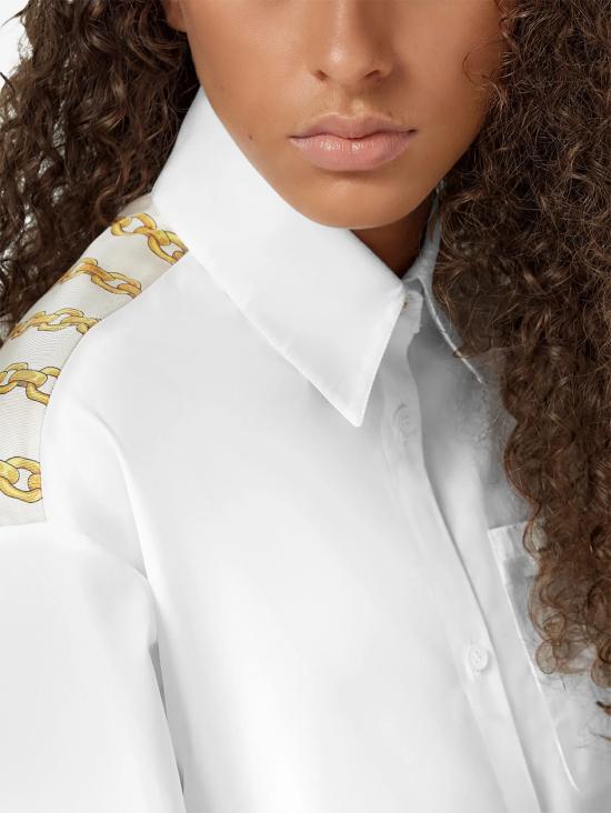 25SS 베르사체 셔츠 10137651A13878 1W000 White - VERSACE