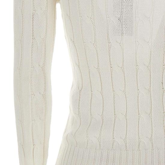 25SS 폴로 랄프로렌 스웨터 211891641 001 White - POLO RALPH LAUREN