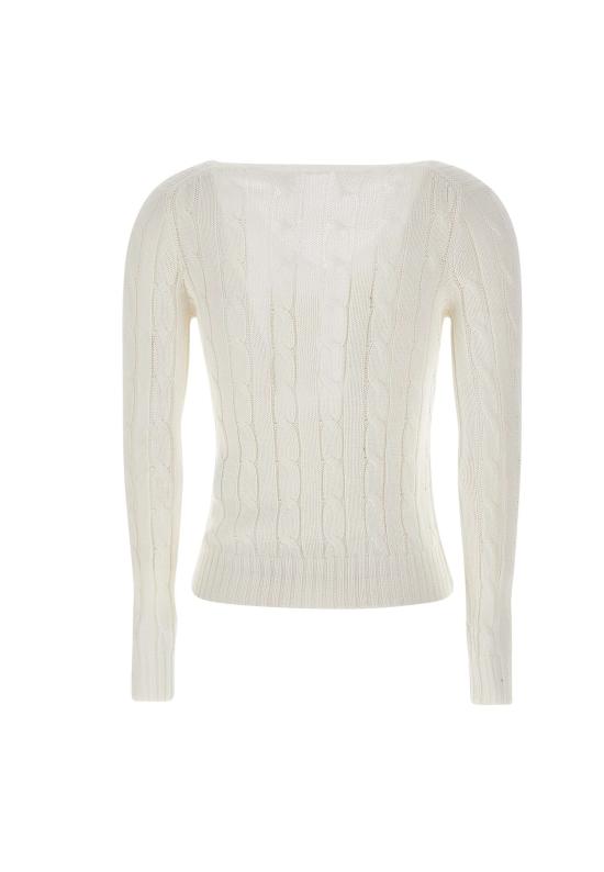 25SS 폴로 랄프로렌 스웨터 211891641 001 White - POLO RALPH LAUREN