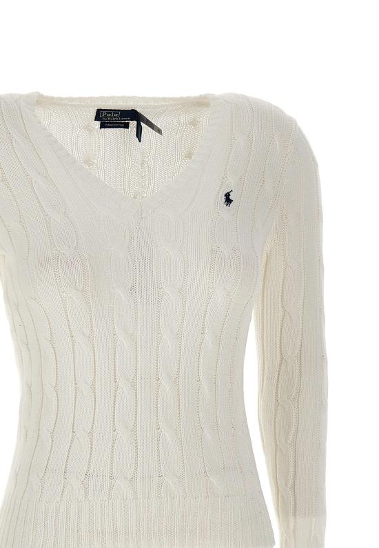 25SS 폴로 랄프로렌 스웨터 211891641 001 White - POLO RALPH LAUREN