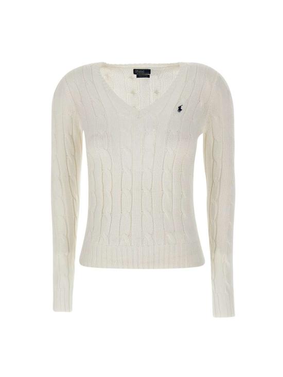 25SS 폴로 랄프로렌 스웨터 211891641 001 White - POLO RALPH LAUREN