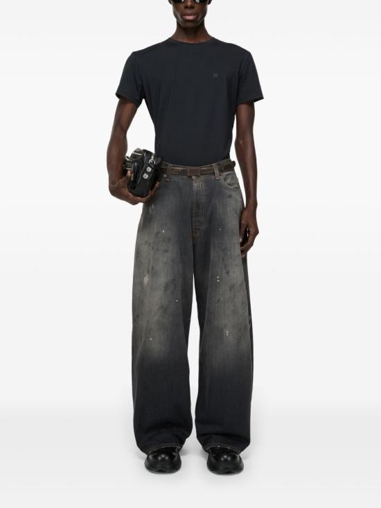 25SS 아크네 스튜디오 반팔 티셔츠 CL0309U TSHI000315900 Black - ACNE STUDIOS