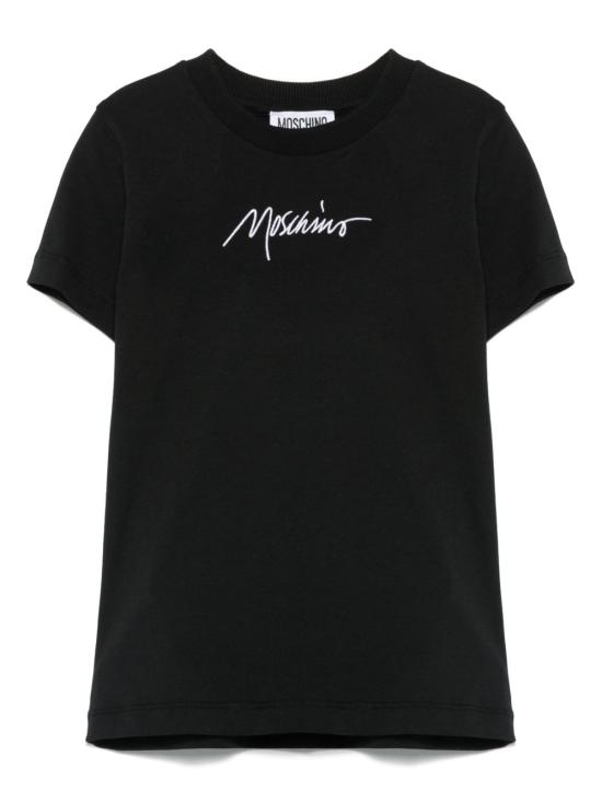 25SS [키즈] 모스키노 티셔츠 HUM058 LAA0160100 Black