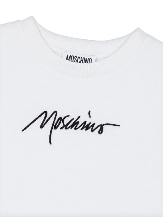 25SS [키즈] 모스키노 티셔츠 HUM058 LAA0110101 White - MOSCHINO