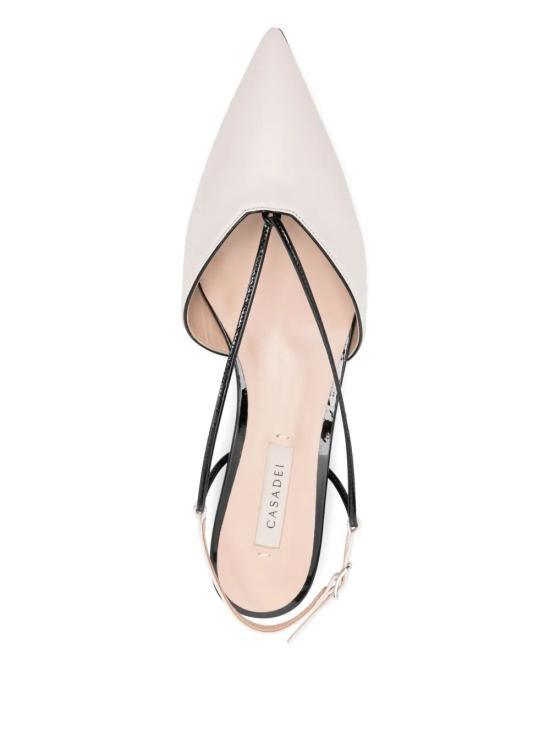 25SS 카사데이 힐/펌프스 1G627J020TT0503A023 ECRU BLACK - CASADEI