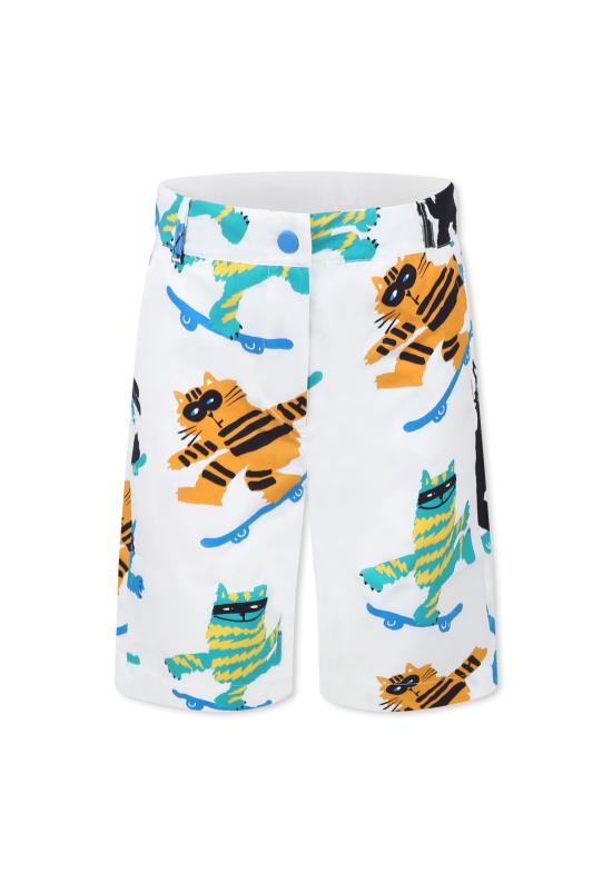 25SS [키즈] 스텔라 맥카트니 쇼츠/버뮤다 TW6Q19 Z2642 101MC WHITE