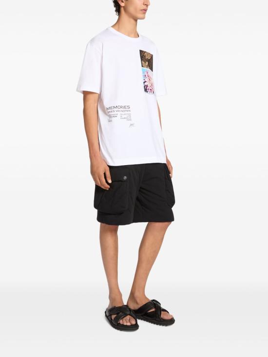  드리스 반 노튼 반팔 티셔츠 2510211091600 001 White - DRIES VAN NOTEN