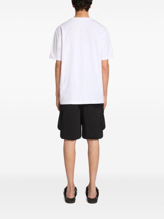  드리스 반 노튼 반팔 티셔츠 2510211091600 001 White - DRIES VAN NOTEN