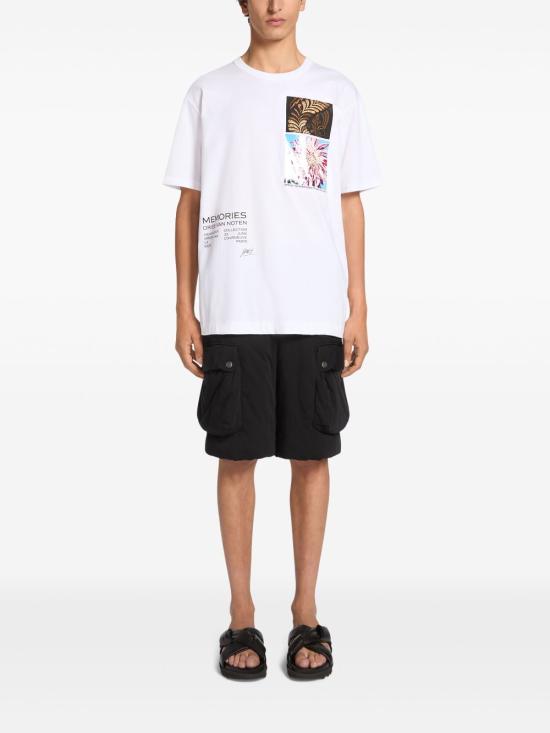  드리스 반 노튼 반팔 티셔츠 2510211091600 001 White - DRIES VAN NOTEN