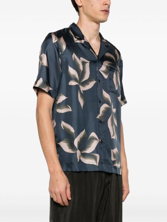 25SS 드리스 반 노튼 반팔 셔츠 2510207421024 559 Blue - DRIES VAN NOTEN