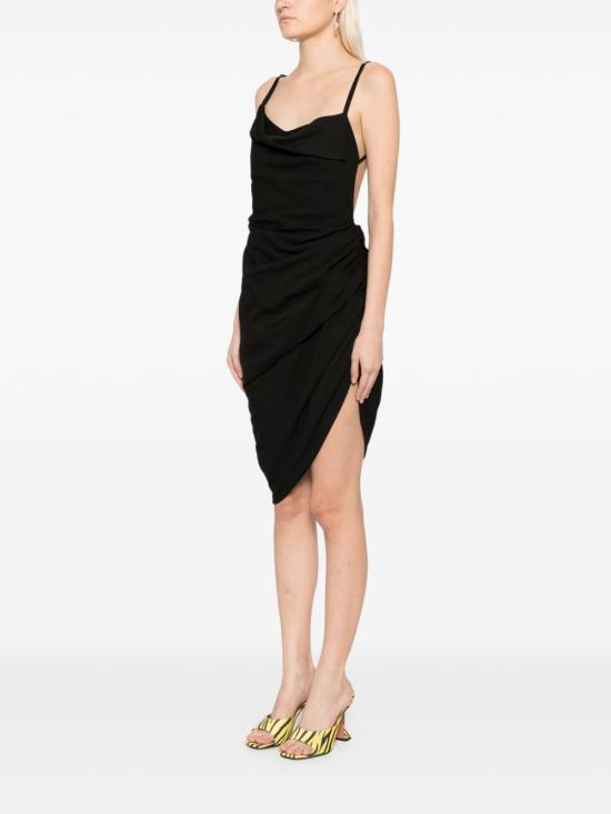 25SS 자크뮈스 미디 원피스 243DR1061020 990 Black - JACQUEMUS