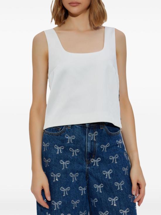 25SS 셀프 포트레이트 베스트 RS25021TW WHITE White - SELF PORTRAIT