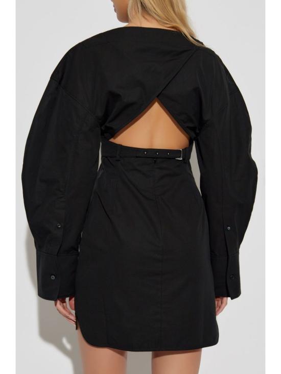 25SS 자크뮈스 미디 원피스 243DR1991519 990 Black - JACQUEMUS