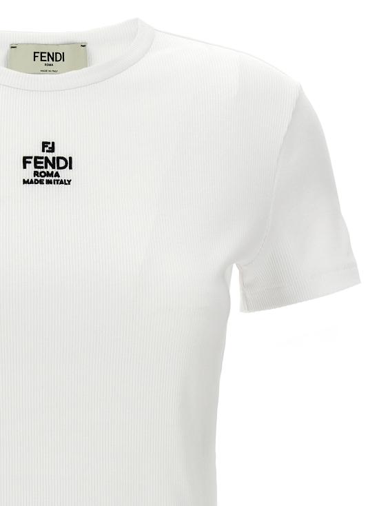 26SS 펜디 반팔 티셔츠 FS8110ANQMF0ZNM White - FENDI