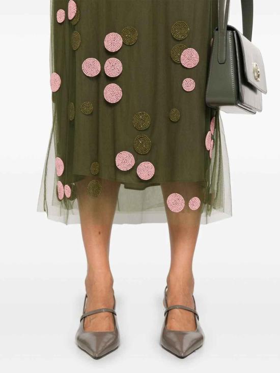  펜디 스커트 FQ7595ARUUF0TGC Dark Green - FENDI