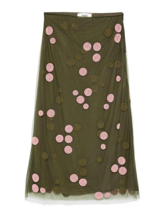  펜디 스커트 FQ7595ARUUF0TGC Dark Green