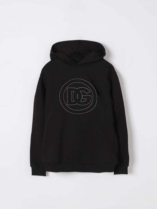 25FW [키즈] 돌체앤가바나 풀오버 L4JWLIG7OSS N0000 Black