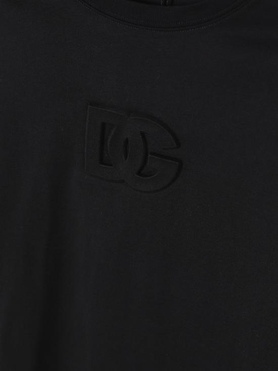 25SS [키즈] 돌체앤가바나 티셔츠 L4JTHVG7O5R N0000 Black - DOLCE & GABBANA