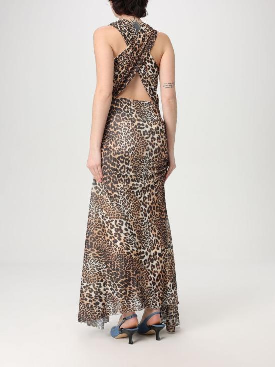 25SS 가니 롱 원피스 T4133 943 Beige - GANNI