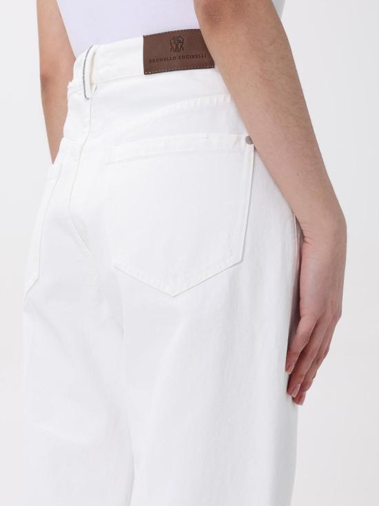 25FW 브루넬로 쿠치넬리 데님 팬츠 M0H81P5568 C600R White - BRUNELLO CUCINELLI