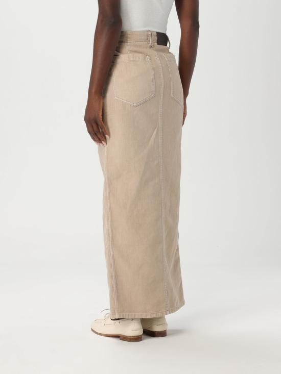 25SS 브루넬로 쿠치넬리 스커트 ML996G3822 C2910 Beige - BRUNELLO CUCINELLI