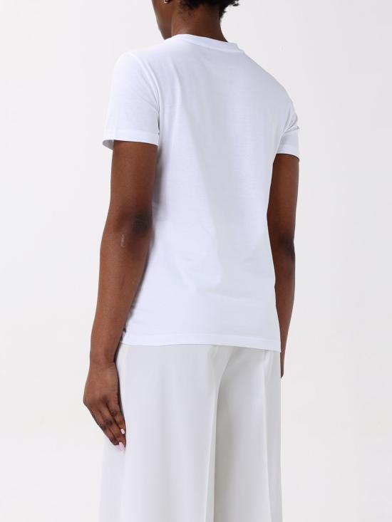 25FW 막스마라 ACACIA 아카시아 앵커 로고 자수 반팔 티셔츠 2511941031600 007 White - MAX MARA