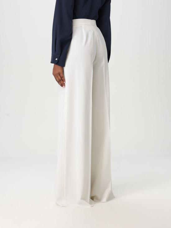 25FW 막스마라 NINFA 닌파 울 개버딘 트라우저 2511131011600 001 White - MAX MARA