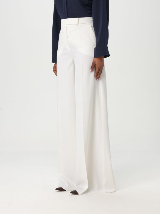 25FW 막스마라 NINFA 닌파 울 개버딘 트라우저 2511131011600 001 White - MAX MARA