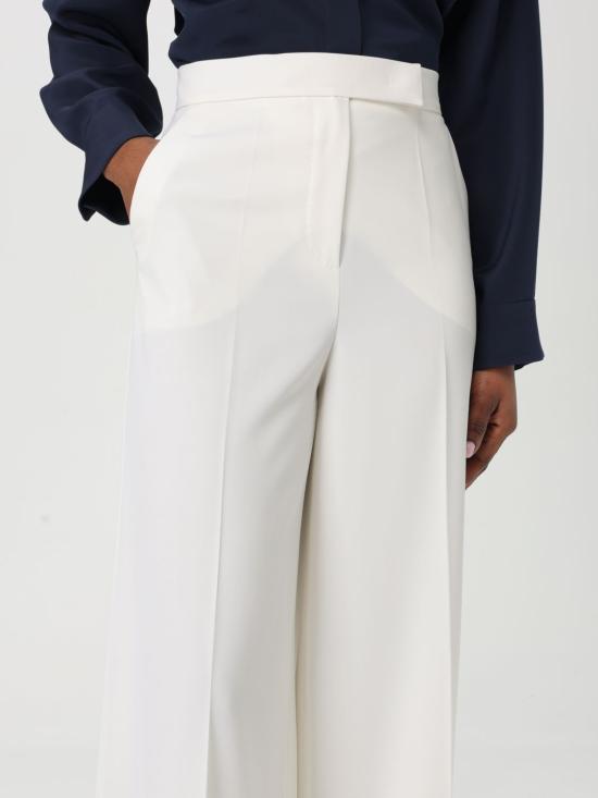 25FW 막스마라 NINFA 닌파 울 개버딘 트라우저 2511131011600 001 White - MAX MARA