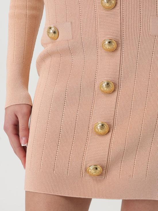 25FW 발망 숏 스커트 EF1LB290KB07 0LB Pink - BALMAIN