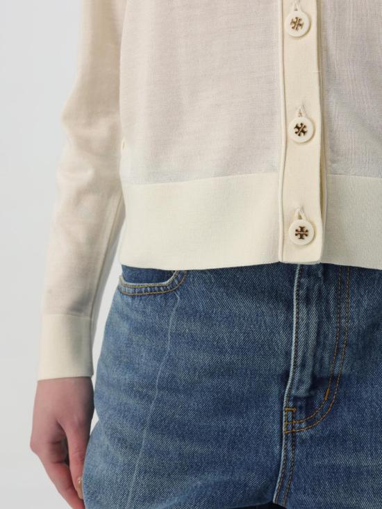 25FW 토리버치 가디건 146283 104 White - TORY BURCH