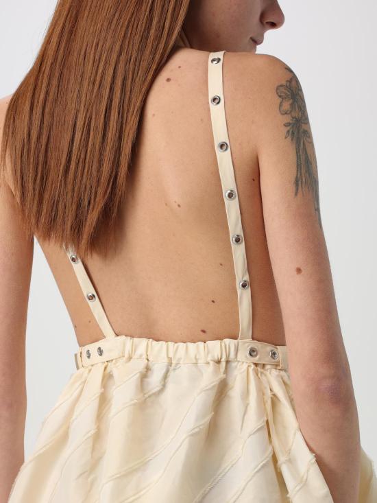 25SS 가니 롱 원피스 W0173 135 Beige - GANNI