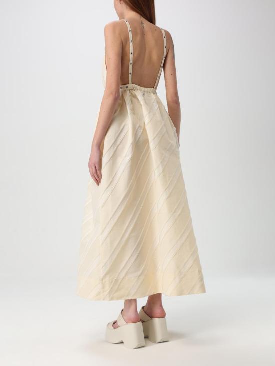 25SS 가니 롱 원피스 W0173 135 Beige - GANNI
