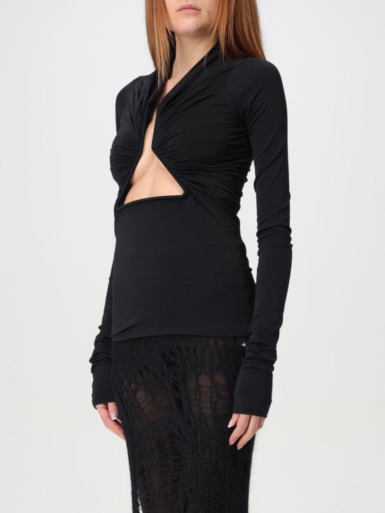 25FW 릭 오웬스 긴팔 티셔츠 RP01E7222JN 09 Black - RICK OWENS