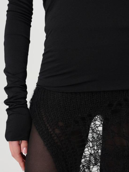 25FW 릭 오웬스 긴팔 티셔츠 RP01E7222JN 09 Black - RICK OWENS