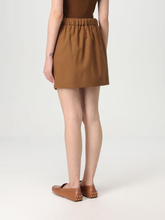 25FW 막스마라 숏 스커트 2511101031600 014 Leather - MAX MARA