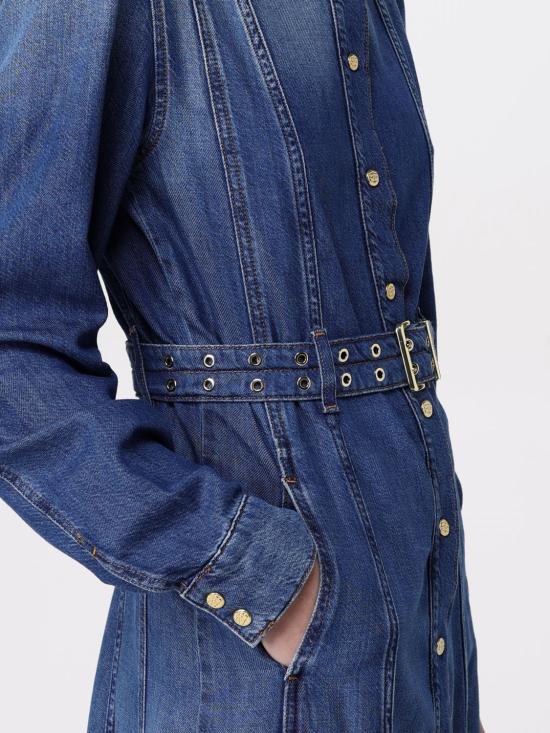 25SS 가니 롱 원피스 J1611 567 Blue - GANNI