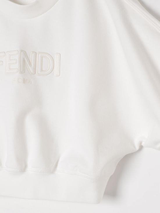 25SS [키즈] 펜디 풀오버 JFH1545V0 F0TU9 White - FENDI