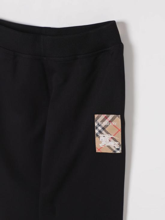 25FW [키즈] 버버리 트레이닝/조거 팬츠 8105476 Black - BURBERRY